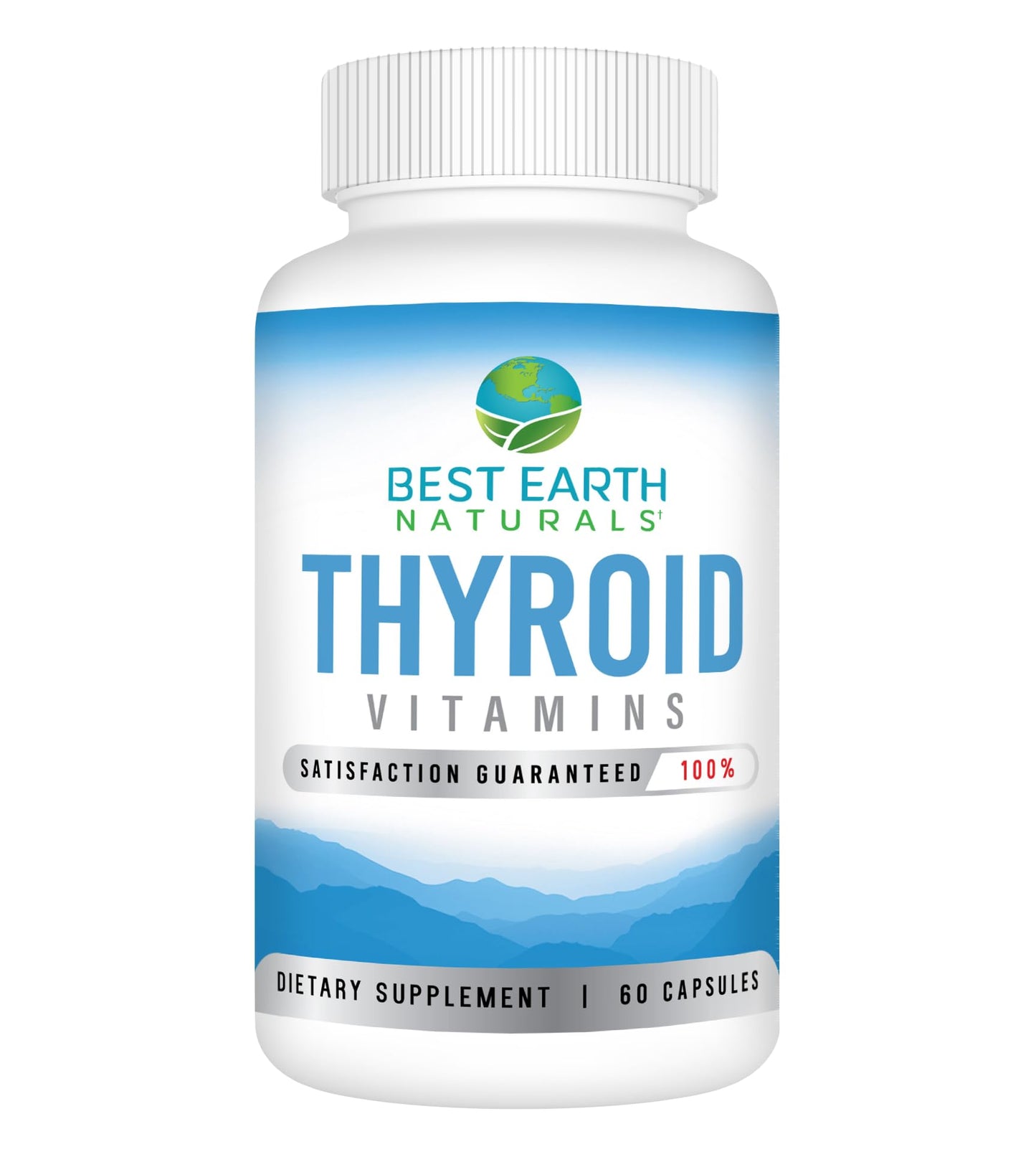 Best Earth Naturals Thyroid Support Supplement for Women and Men, 60 Capsules