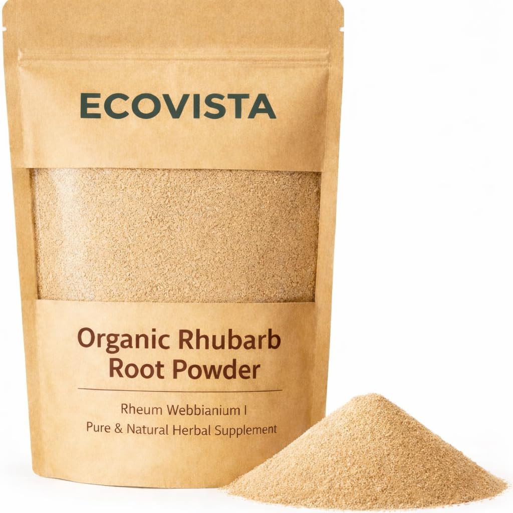 EcoVista Organic Rhubarb Root Powder 8 oz