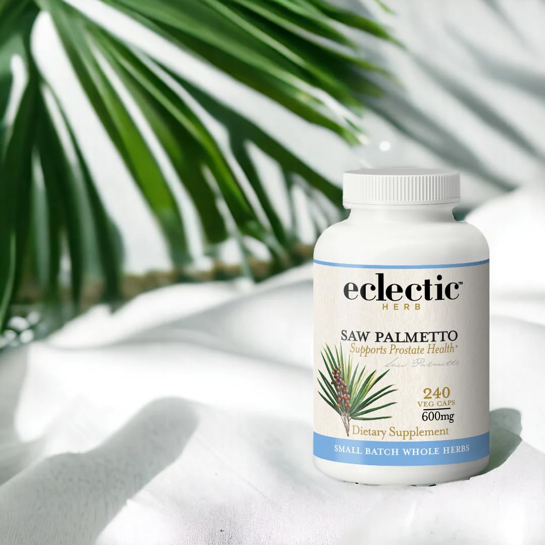 ECLECTIC INSTITUTE Fresh Freeze-Dried Saw Palmetto 600 mg, 240 Capsules