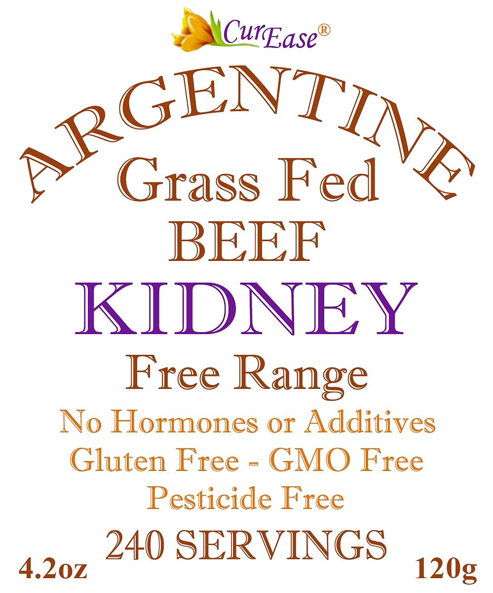 CurEase Argentine Beef Kidney Powder, Grass Fed & Finished, 240 Servings