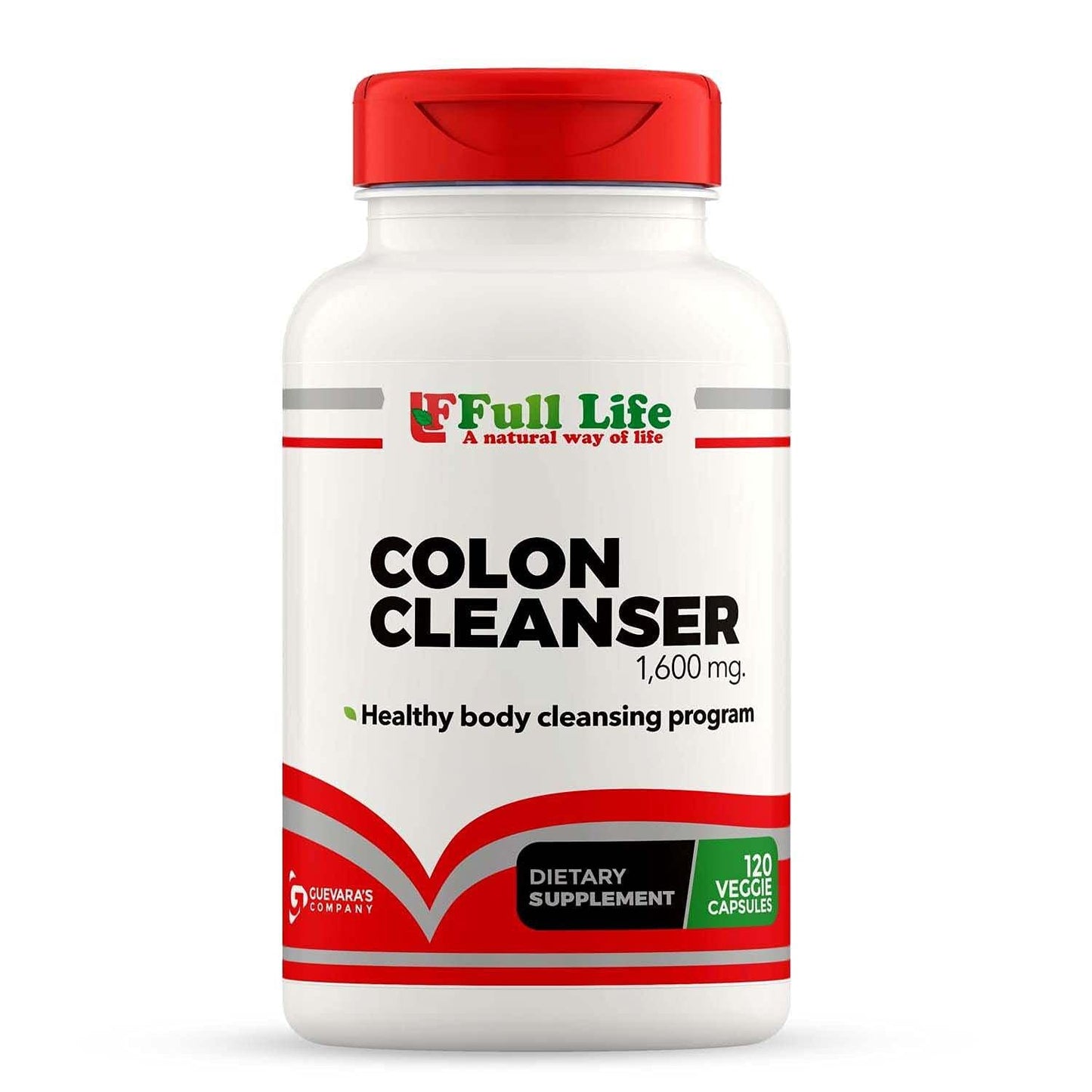 Full Life Colon Cleanser - Herbal Supplement with Cascara Sagrada and Senna Leaf Veggie Capsules 120