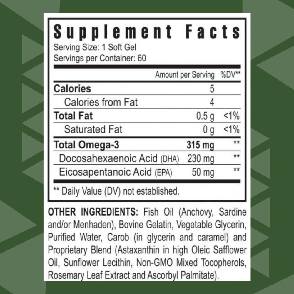Youngevity S.M.A.R.T. FX Nootropic Super DHA, EPA, & Rosemary Oil for Brain, Memory, & Focus Supplement - Cognitive - Concentration Soft Gels 60