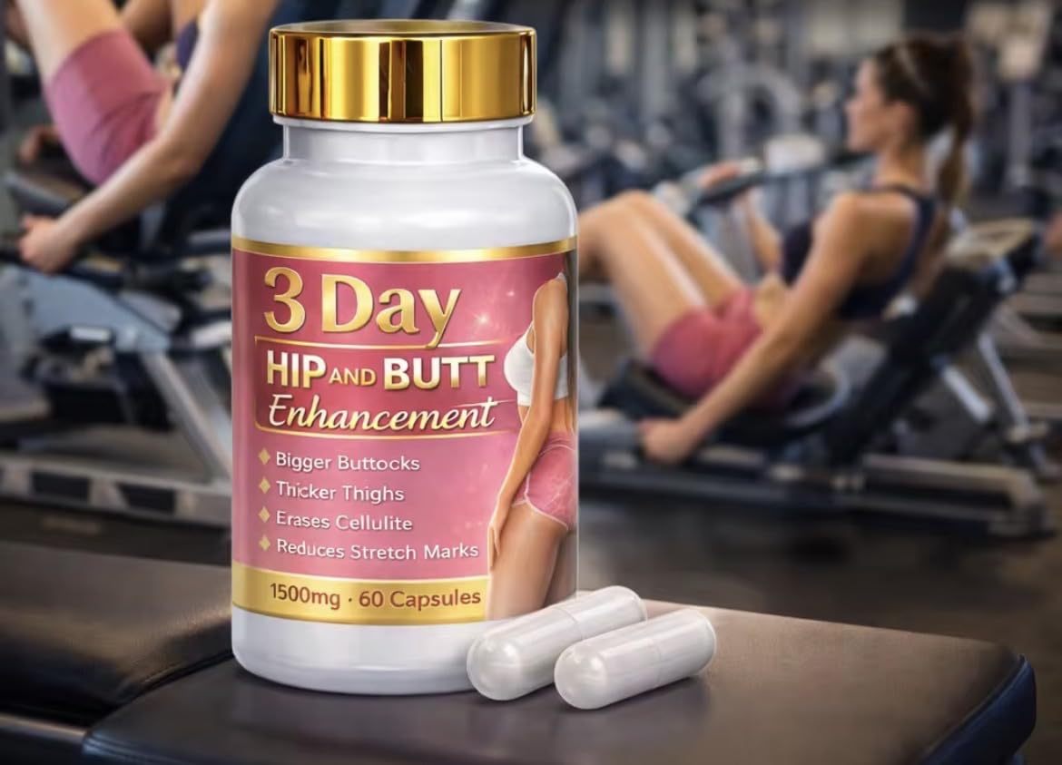 Generic Natural Hip Enhancement 3 Days Hip & Big Butt Herbal Powder, 60 Count