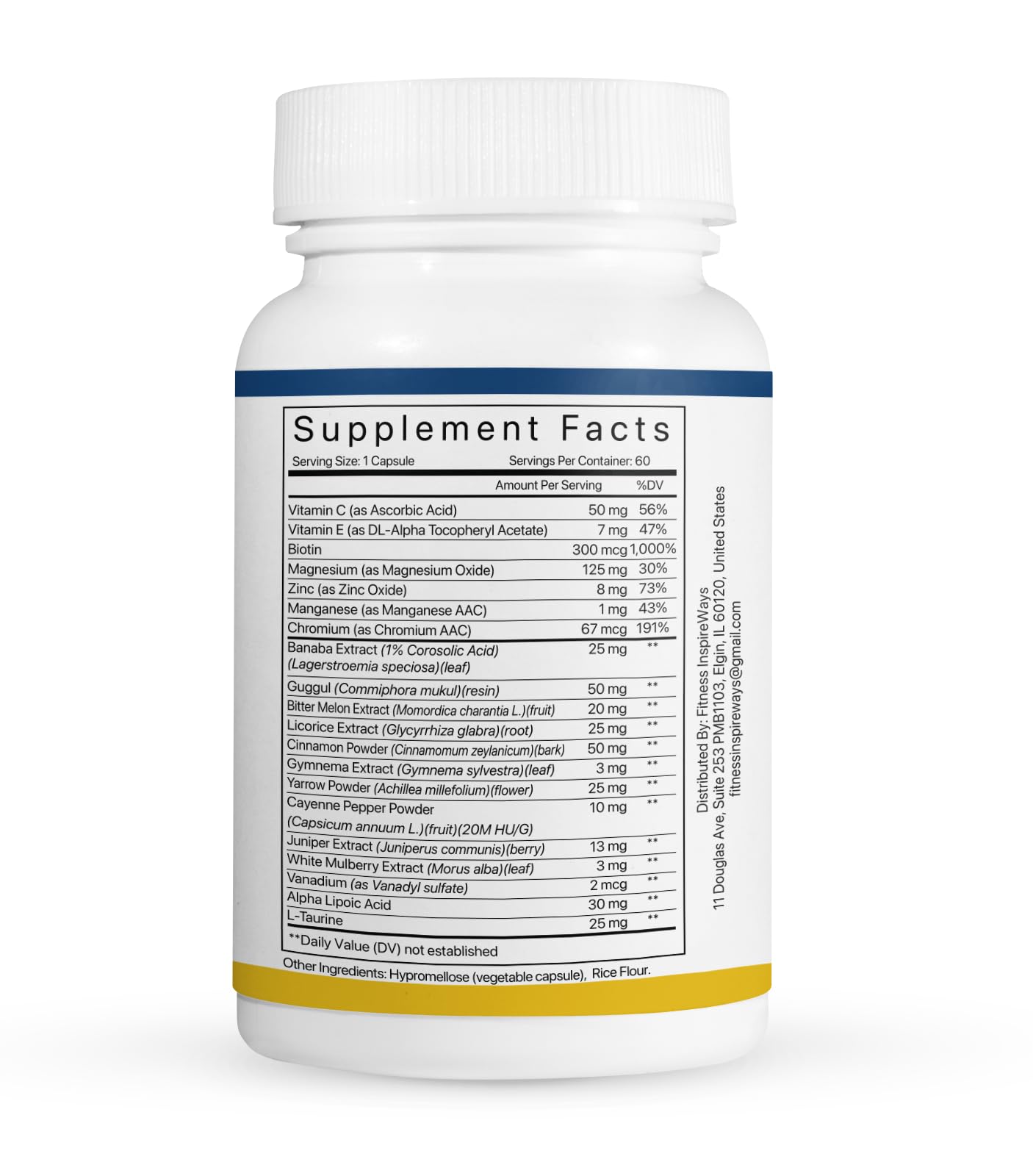 Fitness InspireWays Gluco Shield Advanced Blood Formula 120 Capsules