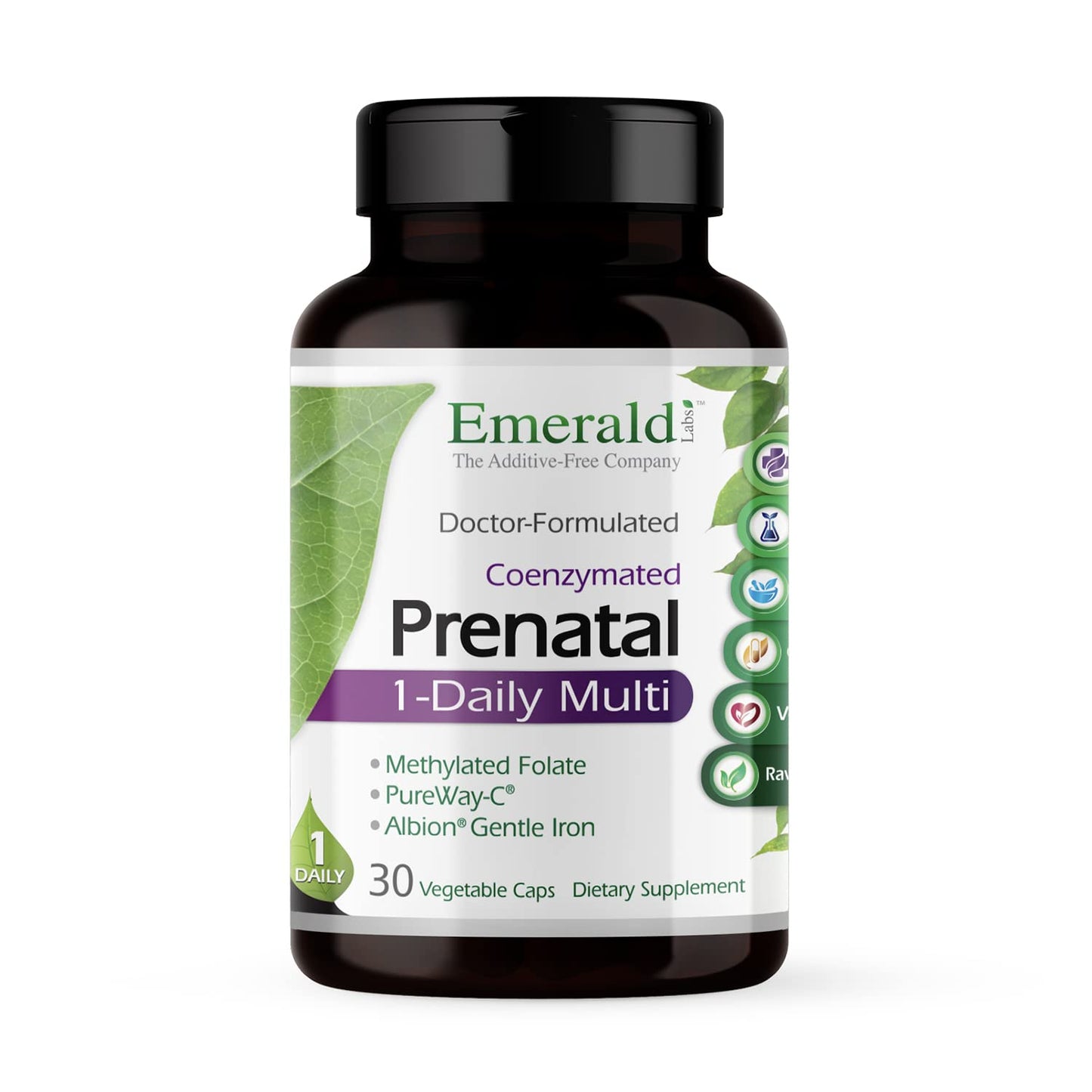 Emerald Labs Prenatal 1-Daily Multi & Magnesium 400mg Veg Caps Bundle, 150 Count