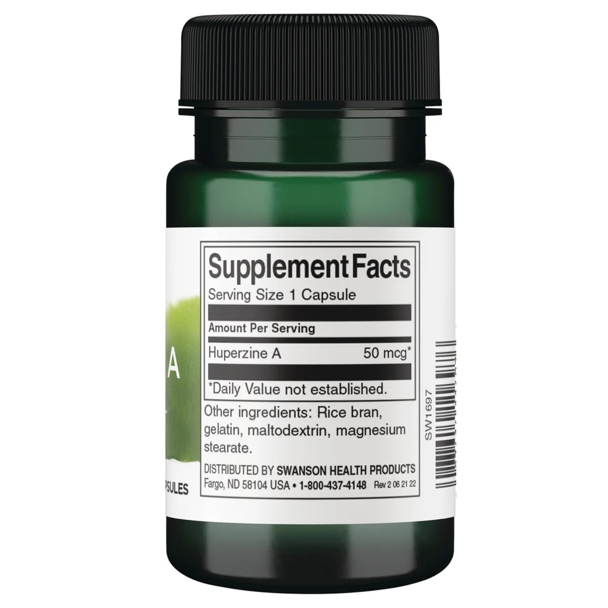 Swanson Maximum-Strength Huperzine A 200 mcg Capsules, 60 Count