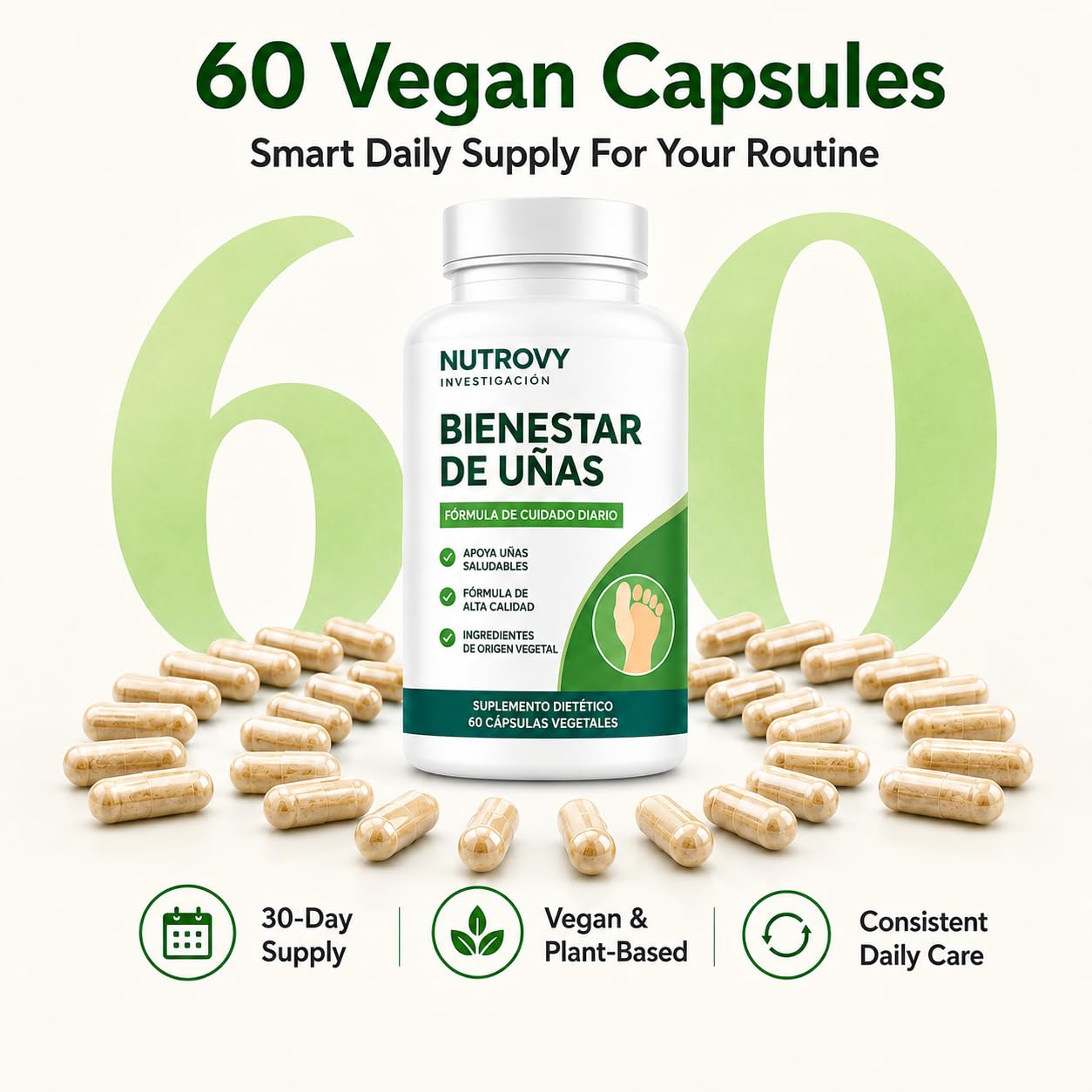 Nerve Savior Nutrovy Nail Nutrition 60 Capsules