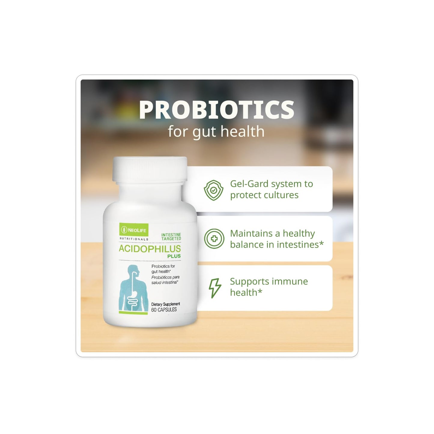 NeoLife Acidophilus Plus Probiotic Softgel 60 Count