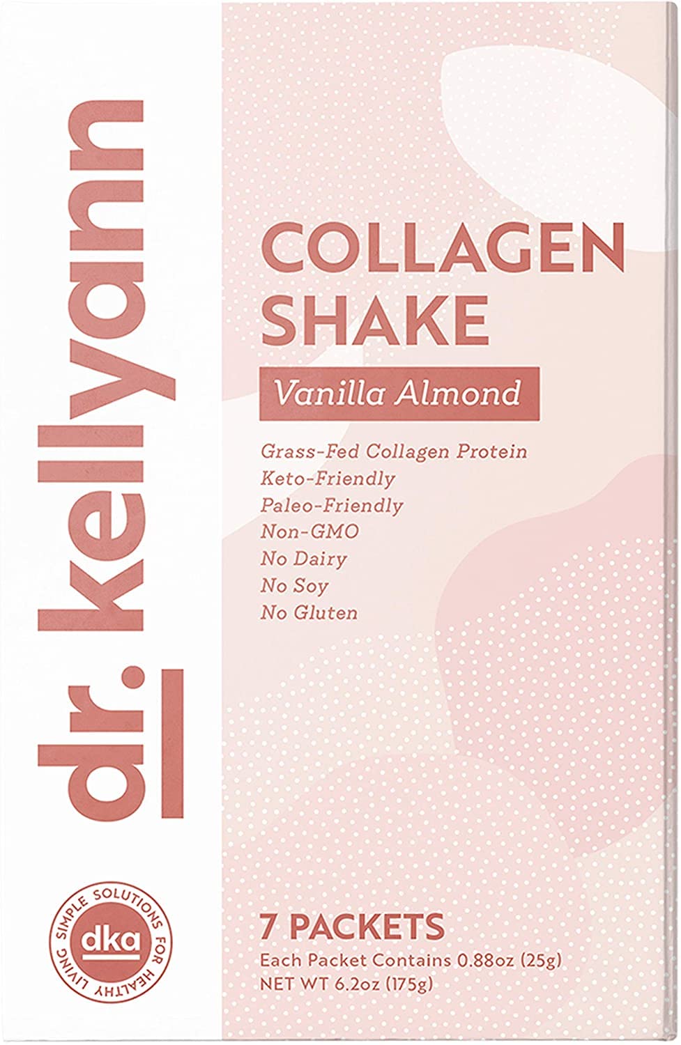 Dr. Kellyann Keto Vanilla Almond Shakes Powder 6.17 oz