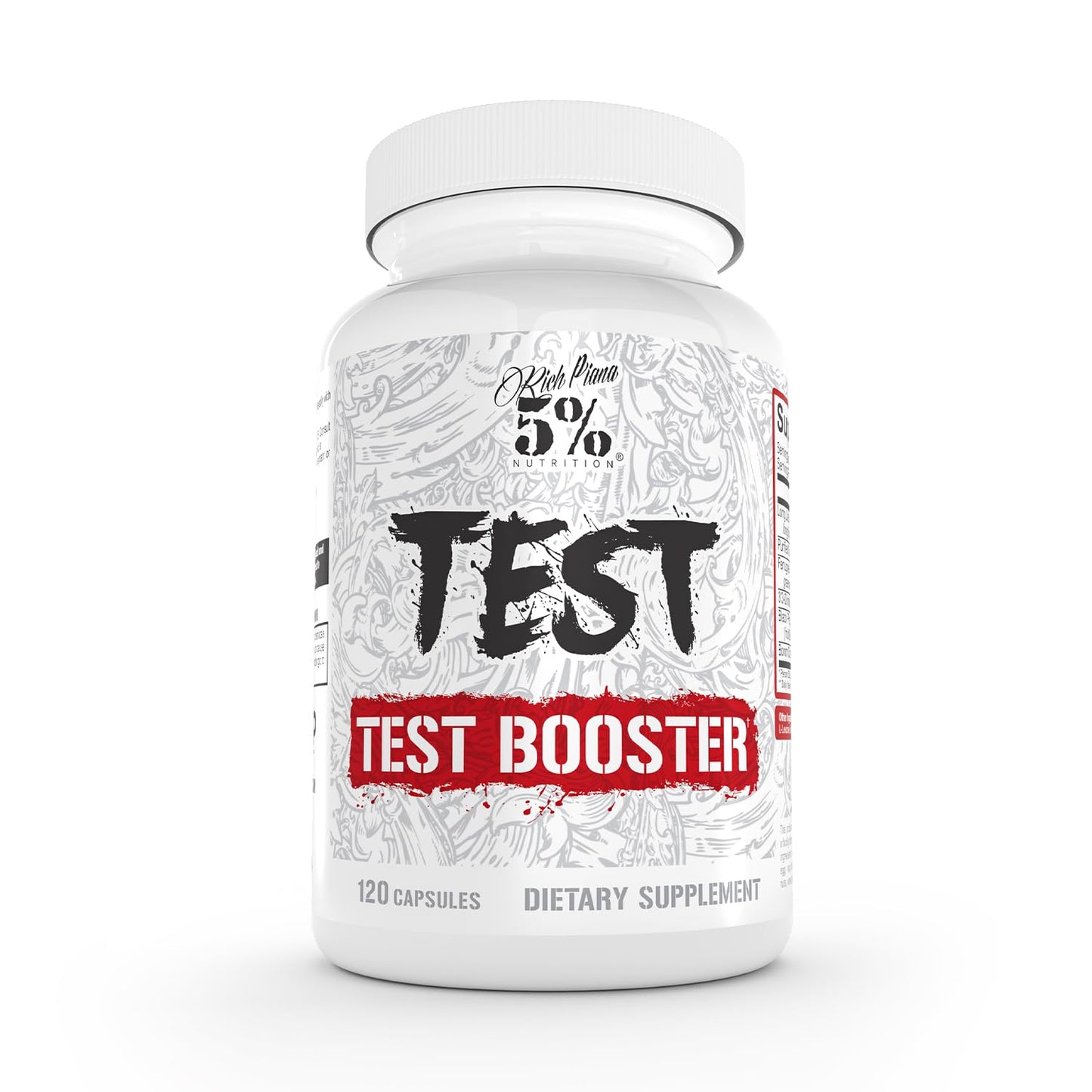 5% Nutrition Rich Piana Test Capsule 120 Count