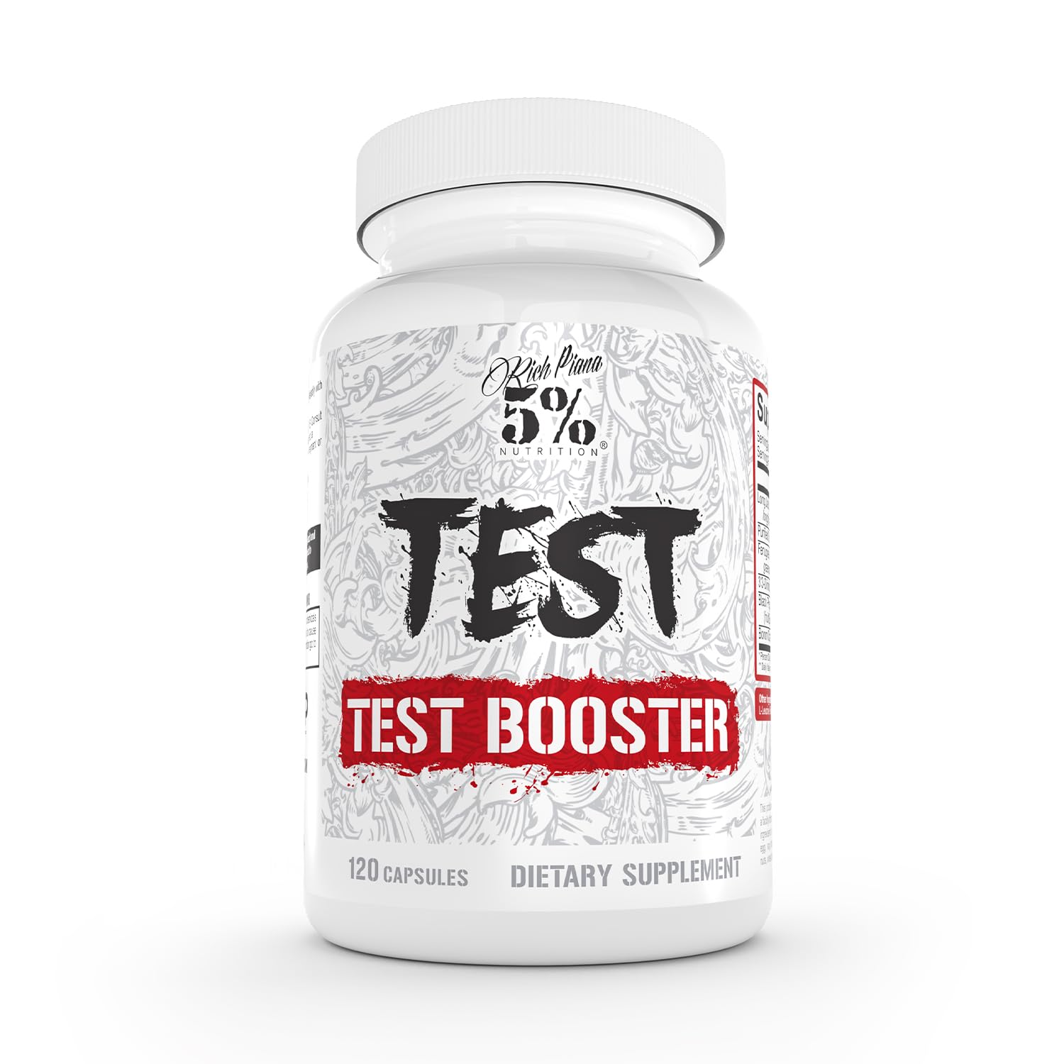 5% Nutrition Rich Piana Test Capsule 120 Count