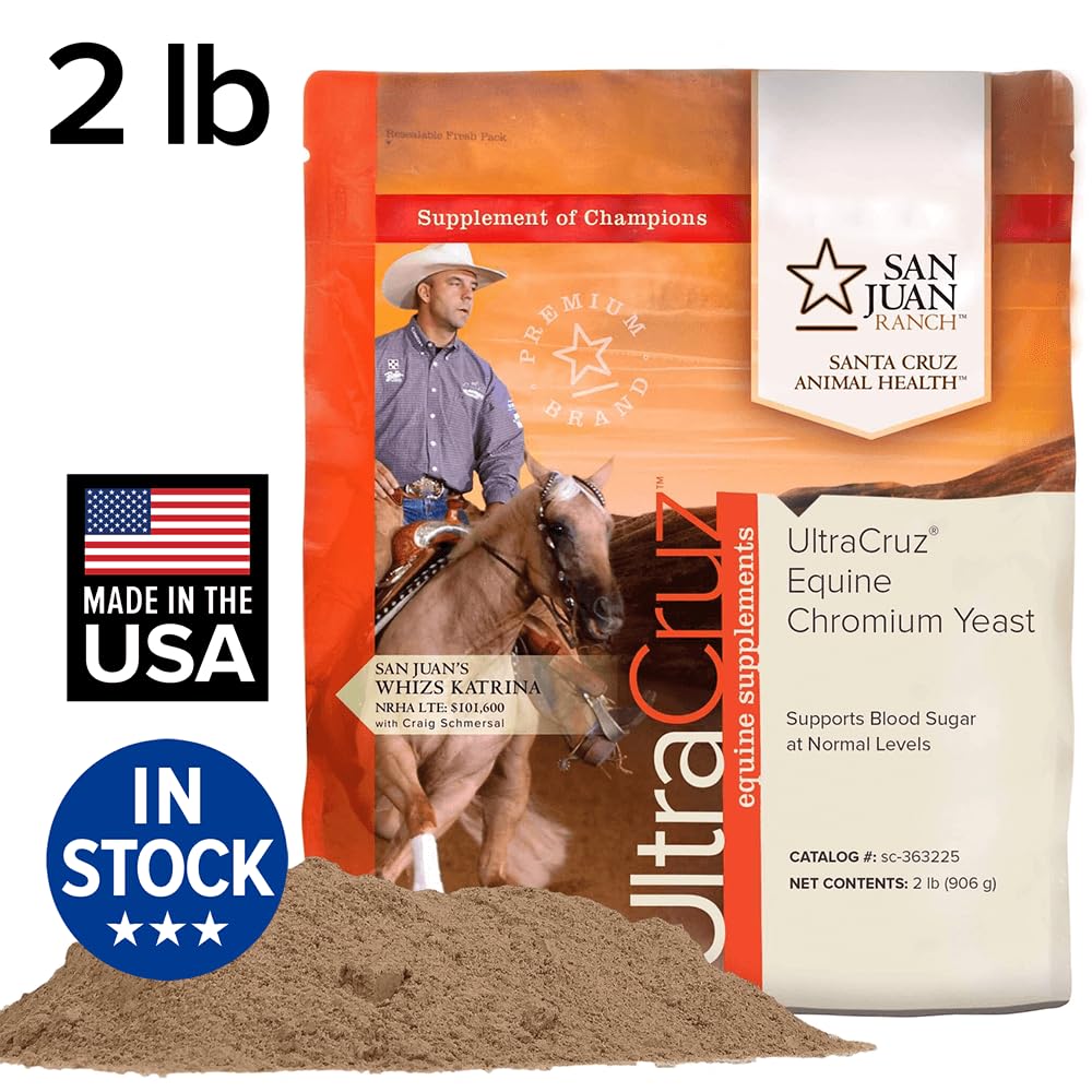 UltraCruz Equine Chromium Yeast Supplement for Horses Powder, 2 lb (1 Count)