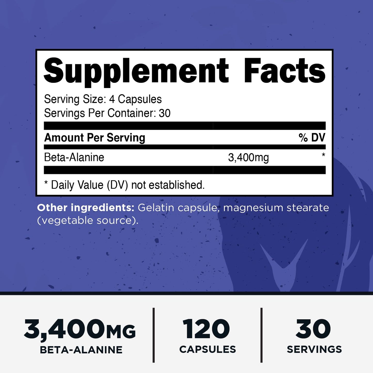Primal Beta-Alanine Capsule, 120 Capsules