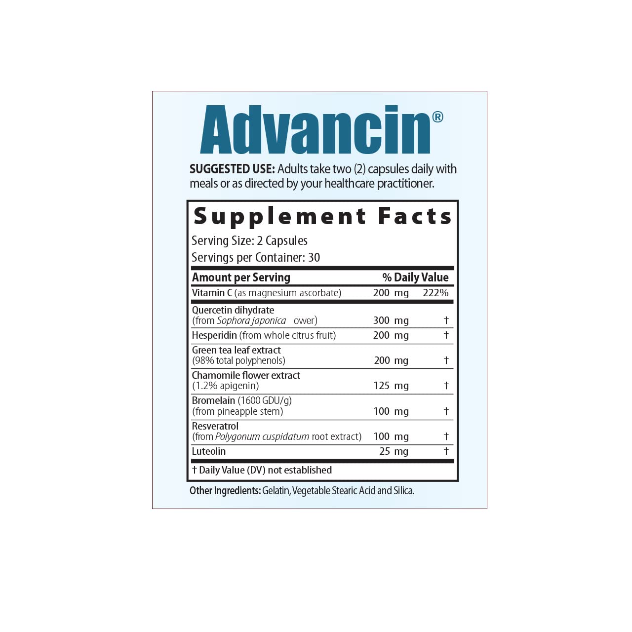 Advancin Inflammatory Support Formula 60 Capsules