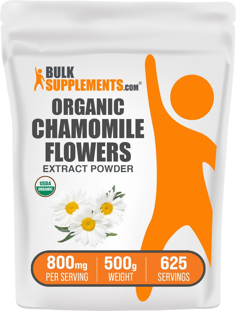 BulkSupplements Organic Chamomile Extract Powder 17.6 oz