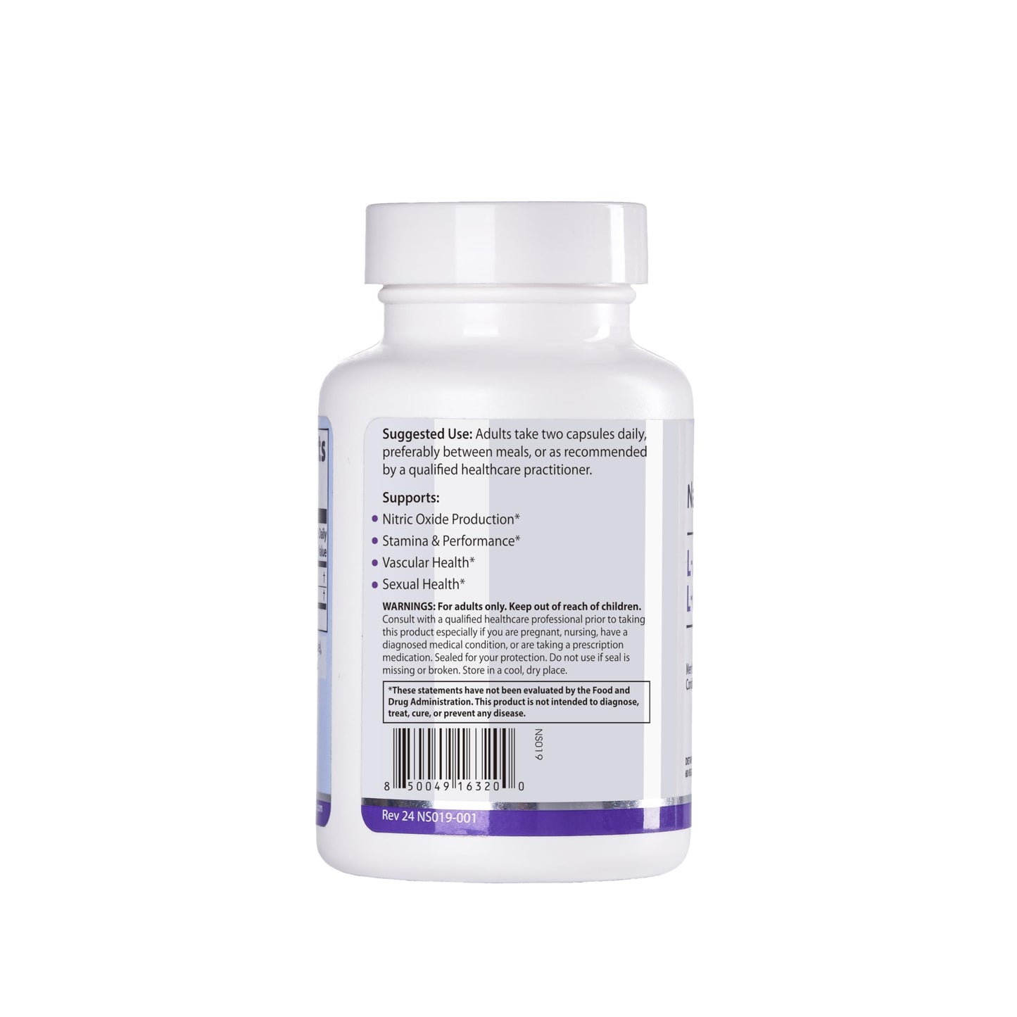 NATURESPAN L-Arginine + L-Citrulline, Eggplant Care, 60 Capsules