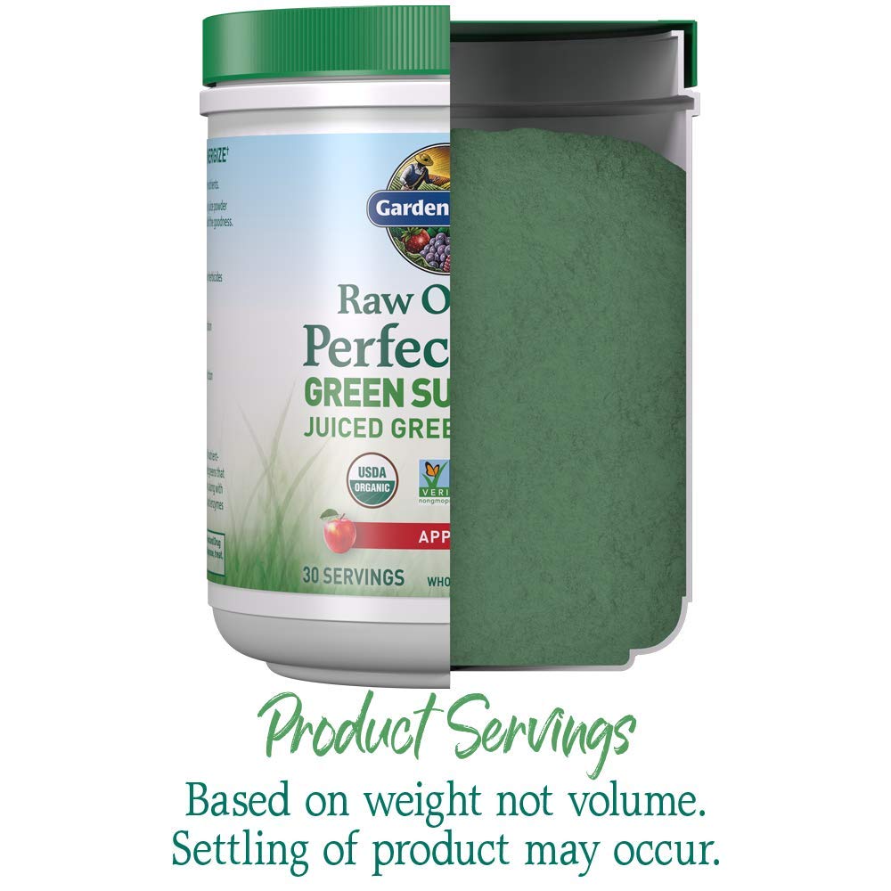 Garden of Life Raw Organic Perfect Food Green Superfood Juiced Greens Powder, 30 Servings (Pack of 2)