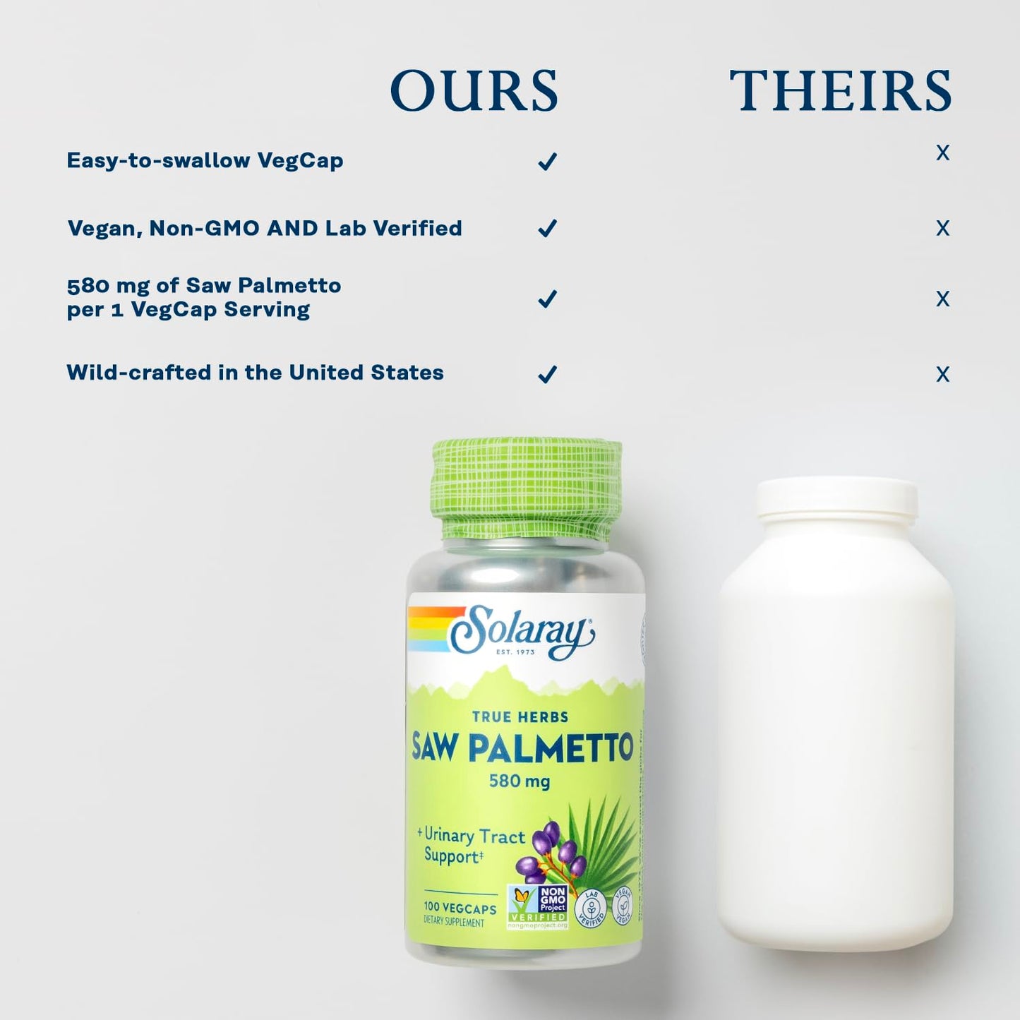 SOLARAY Saw Palmetto Berry 580 mg VegCaps 100
