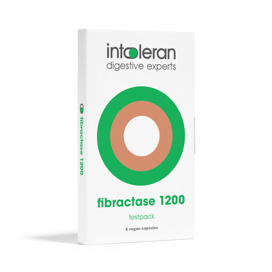 Intoleran Fibractase 1200 Digestive Enzymes Capsules, 6 Count