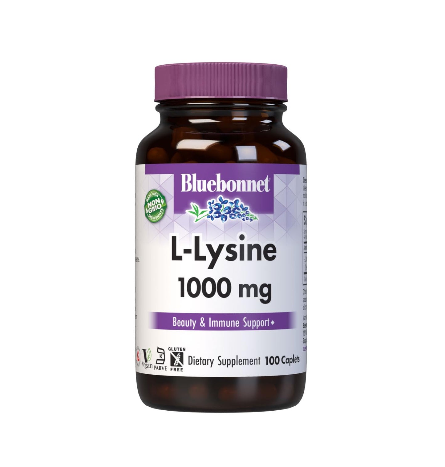 BlueBonnet L-Lysine 1000mg Capsule, 100 Count