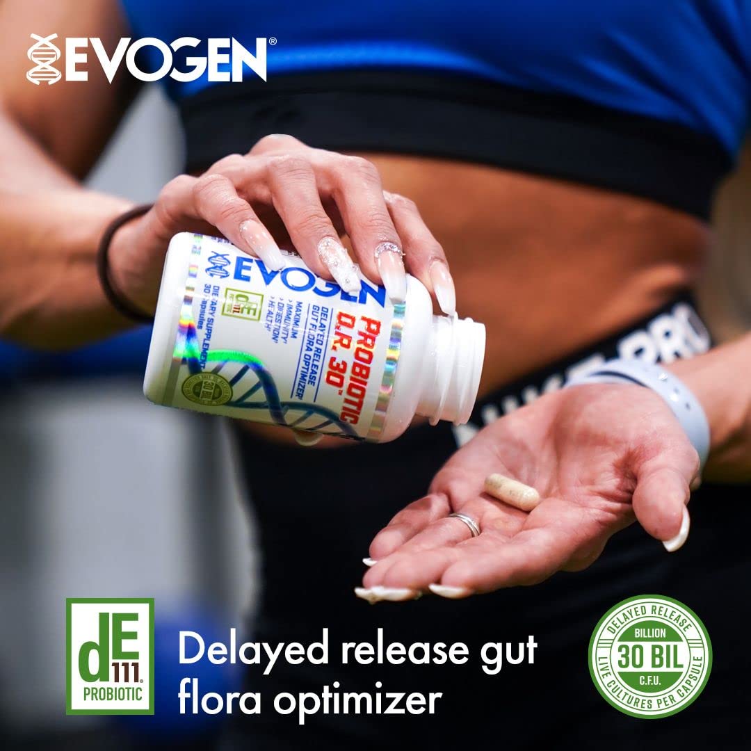 Evogen Probiotic D.R. 30 Delayed Release Gut Flora Optimizer, 30 Capsules