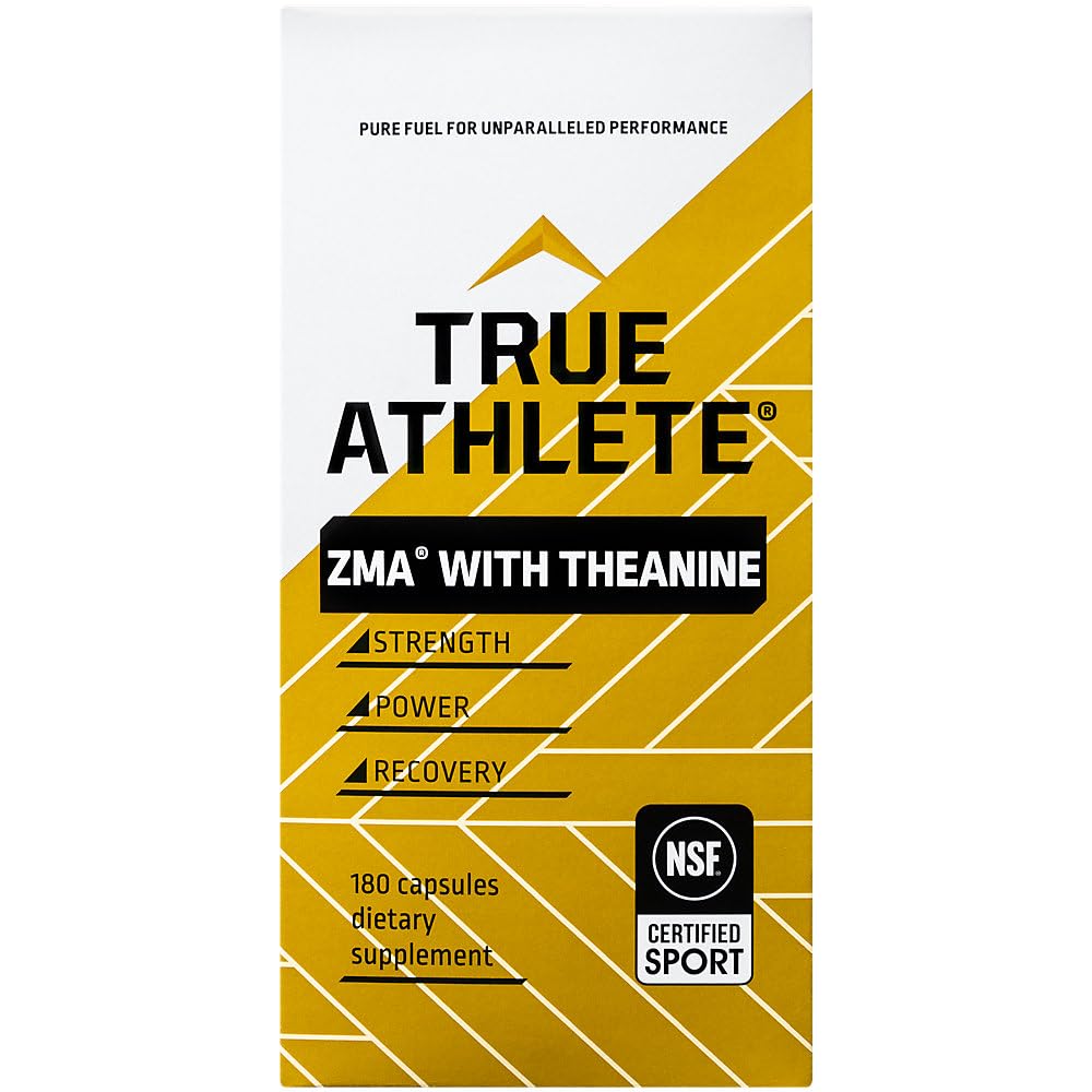 True Athlete ZMA + L-Theanine Capsules, 180 Capsules