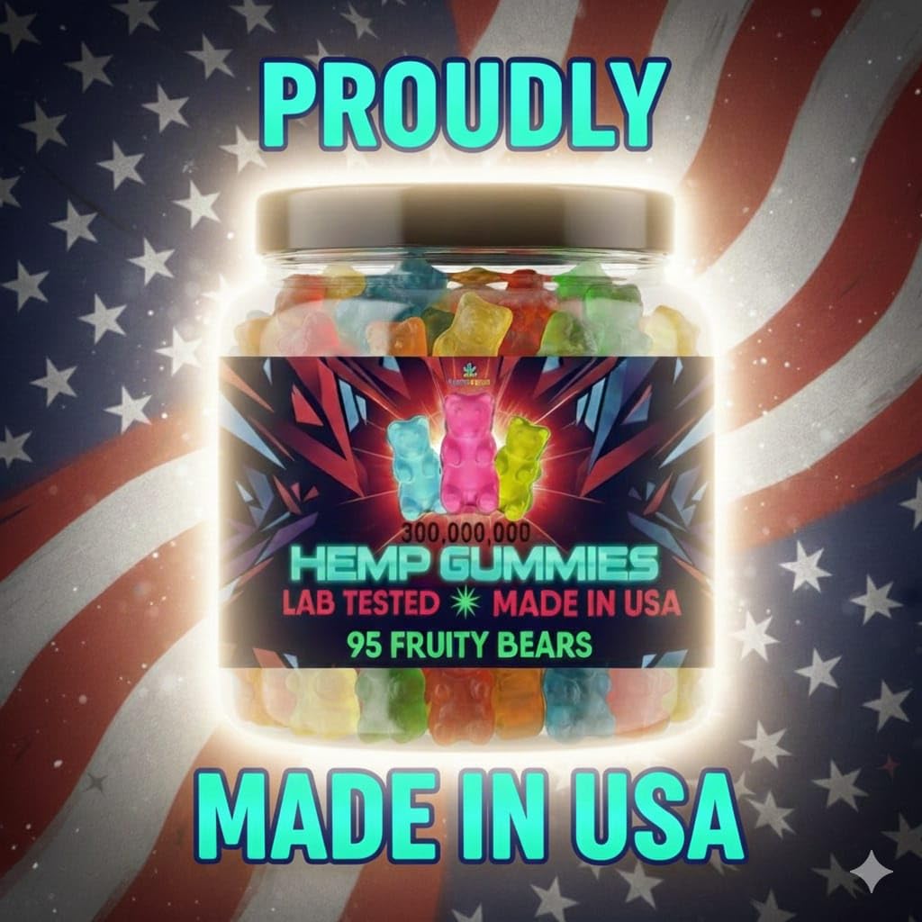 Healthergize Hemp Gummies For Adults Chewable 13 Count