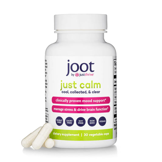 Just Thrive Just Calm Cortisol Manager Calming, Memory, and Mood Support Supplement 30 Capsules