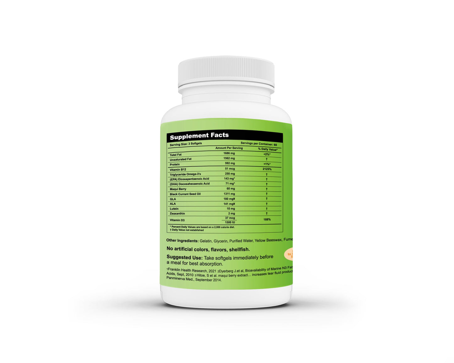 OcuSci Ultra Pure Omega-3 Softgels, Mini, 180-Count