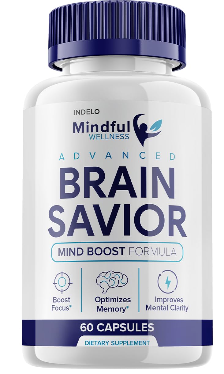 Indelo Mindful Wellness Advanced Brain Savior Capsules 60 Count