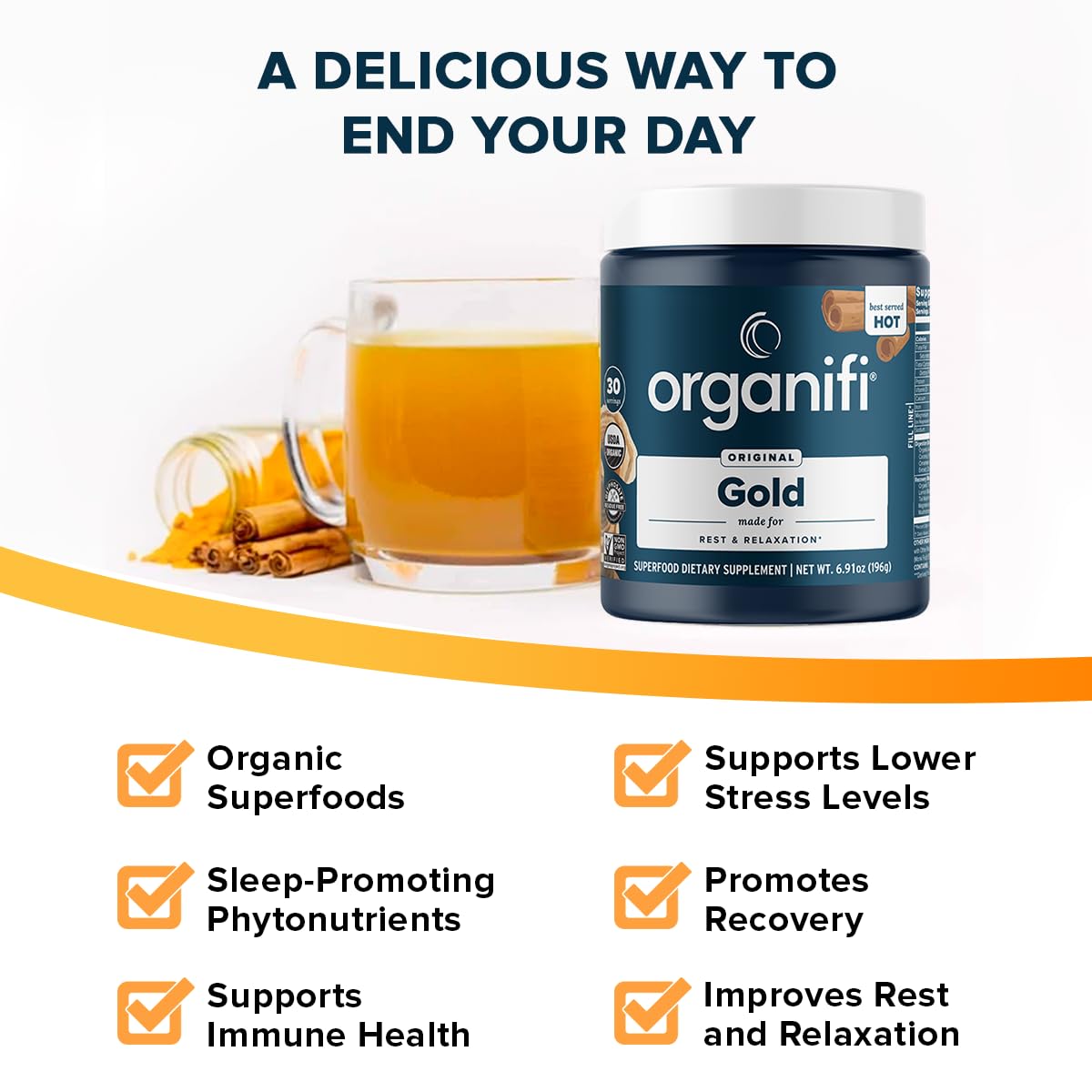 Organifi Gold Superfood Powder 6.98 oz