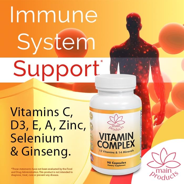 Main Products Vitamin Complex Multivitamins and Multiminerals 90 Capsules