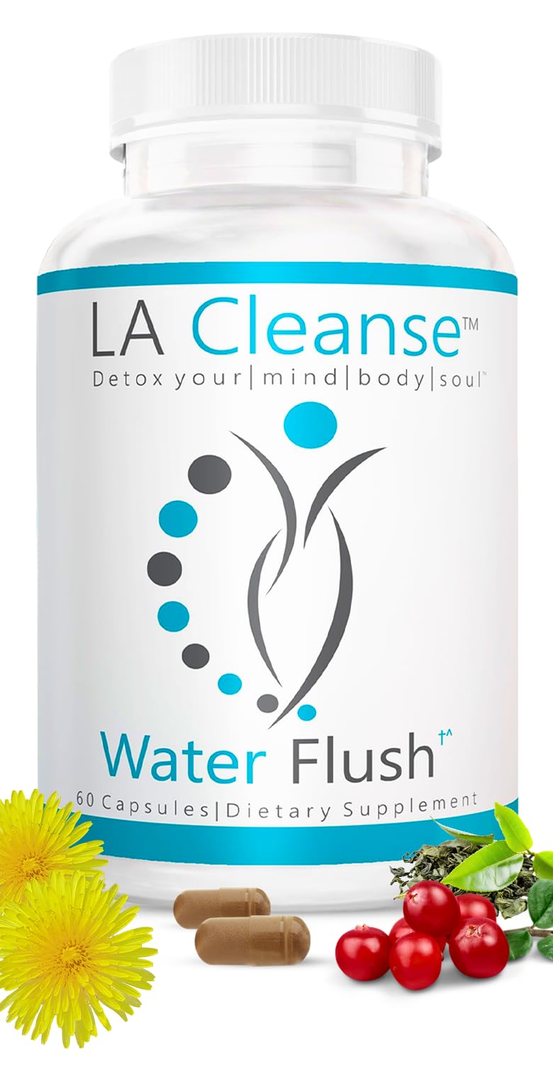 LA Cleanse Water Flush Capsules, 60 Count
