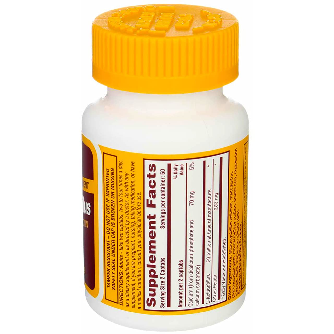 Rugby Laboratories Acidophilus Extra Strength w/ L-sporogenes Capsules 300