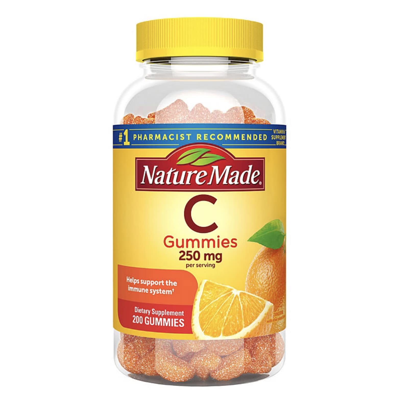 Nature Made Vitamin C Dietary Supplement Gummies, 200 Count