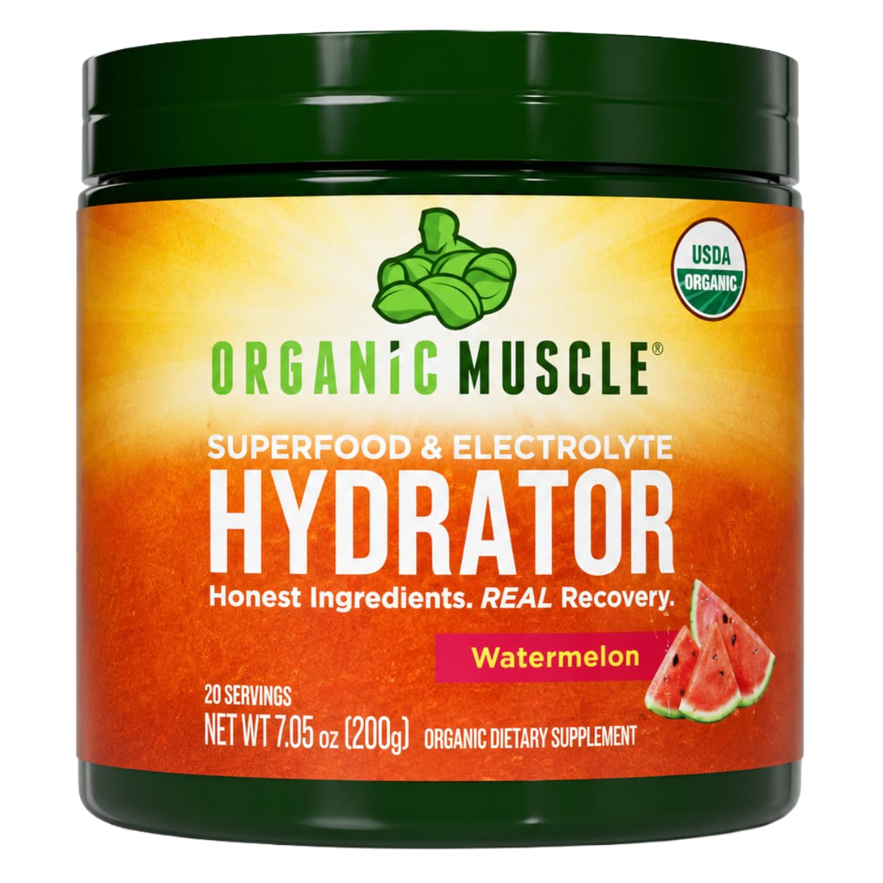 Organic Muscle Hydration Electrolytes Powder Supplement, 20 Servings