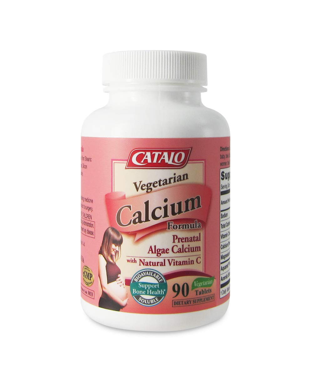 CATALO Vegetarian Calcium for Pregnancy Tablet 90 Count