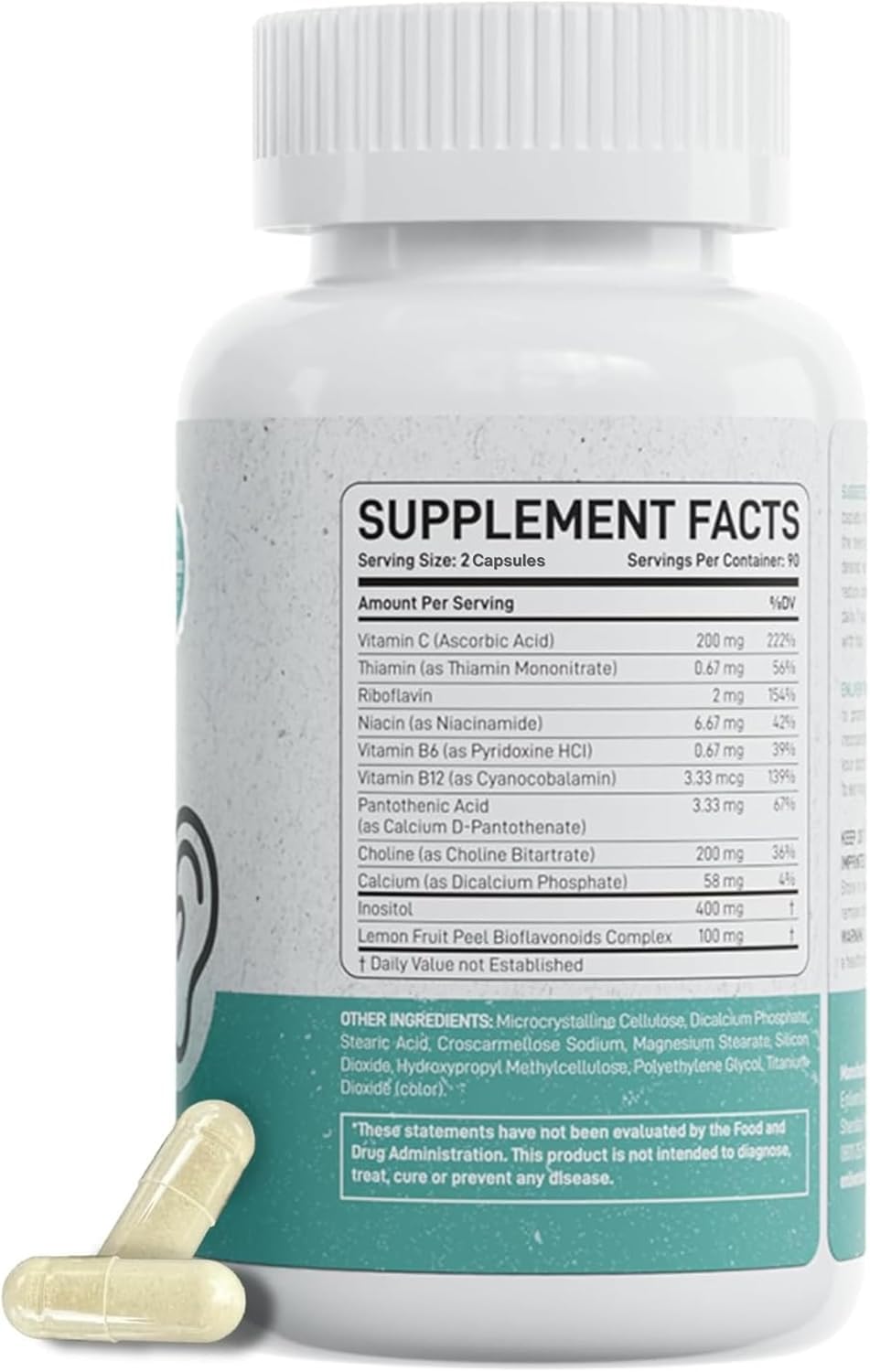 enliven Tinnitus Relief Pills Ear Ringing Support B12 Inositol Capsules, 360 Count