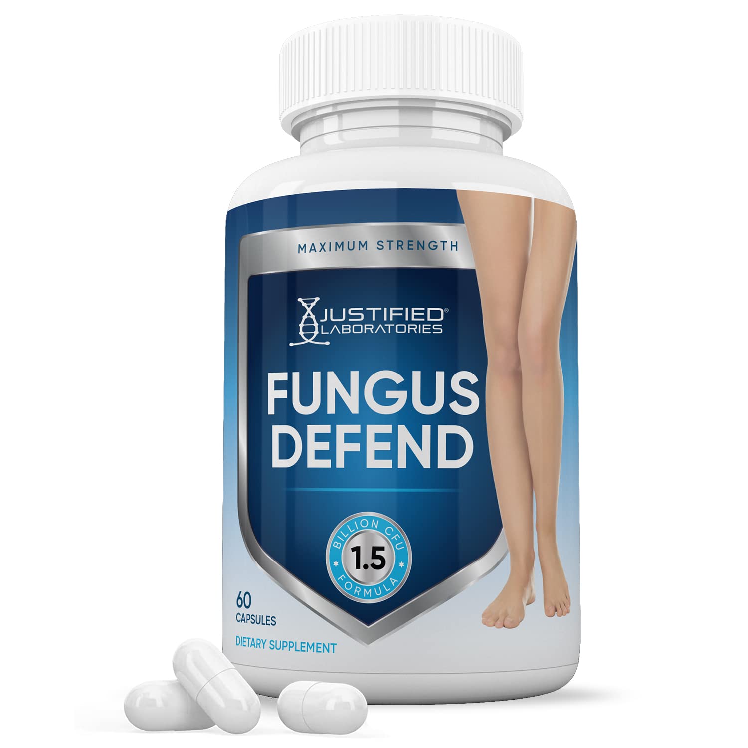 Justified Laboratories Fungus Defend Probiotic Capsules, 1.5 Billion CFU, 60 Capsules