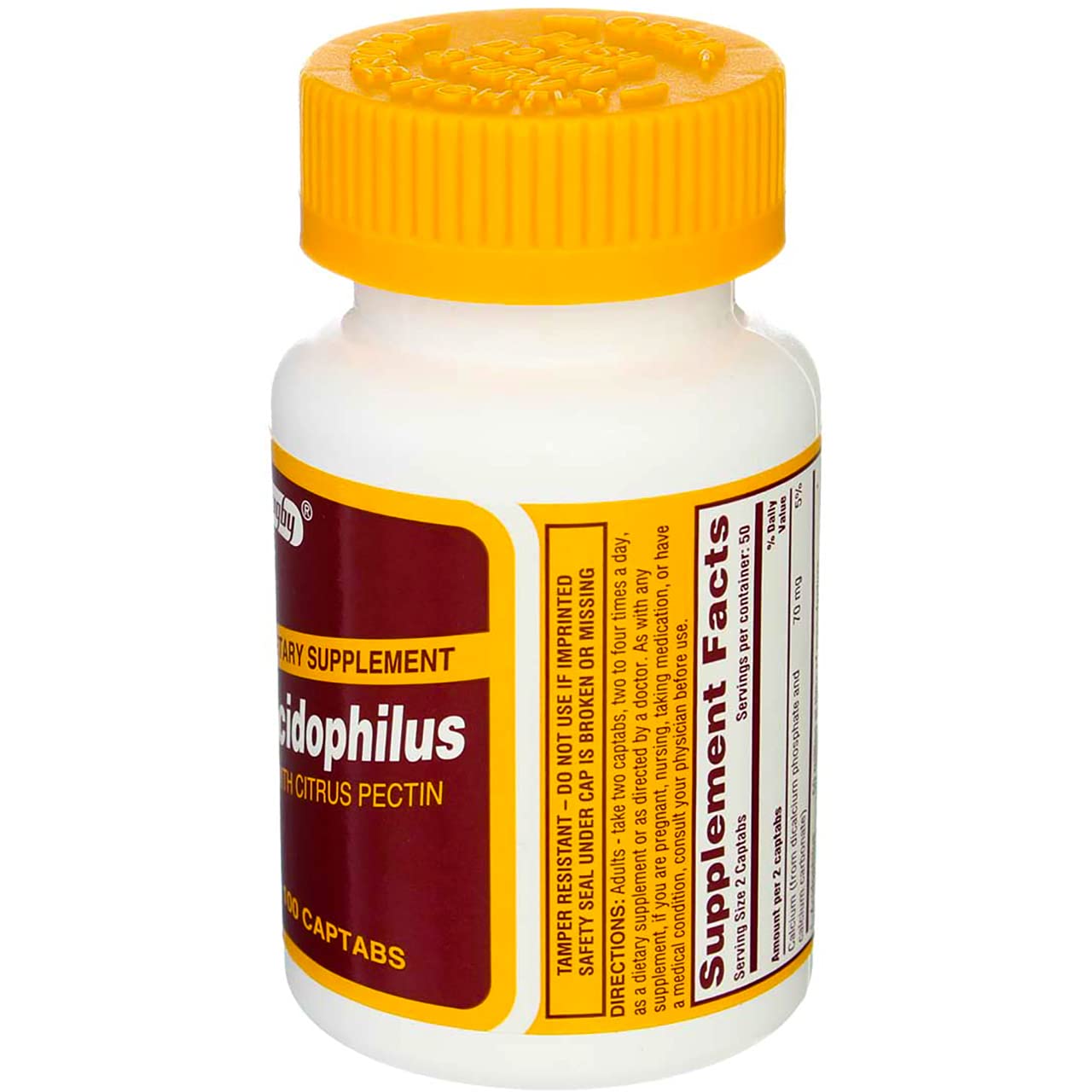Rugby Laboratories Acidophilus Extra Strength w/ L-sporogenes Capsules 300
