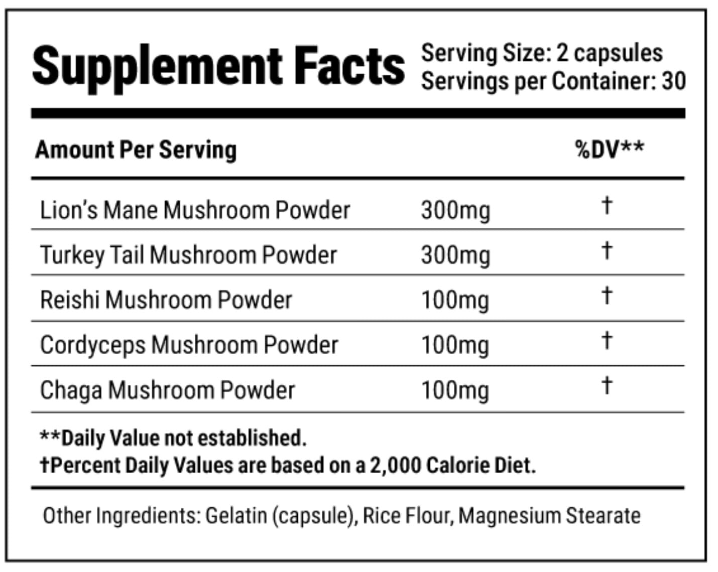 True Totality Mushroom Complex Capsules 60 Capsules