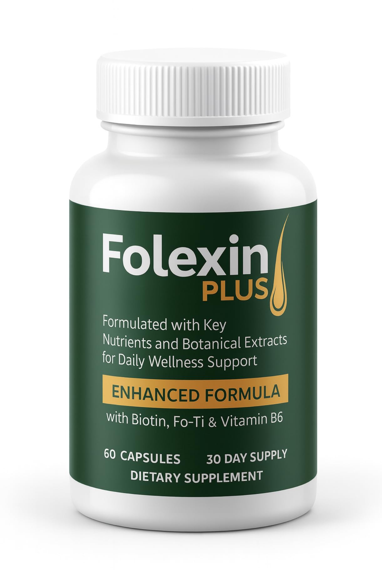 Generic NewFolexin Plus Hair Support Supplement for Women & Men Capsules 60