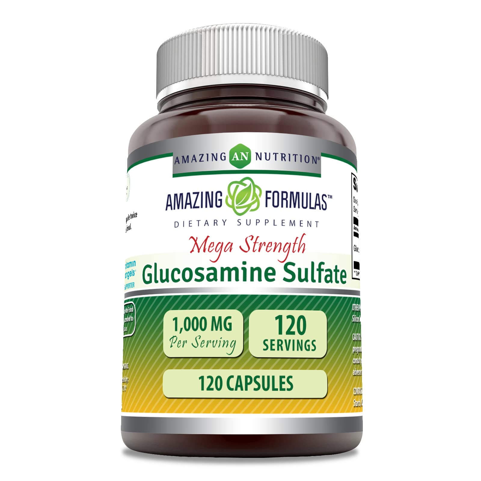 Amazing Nutrition Glucosamine Sulfate 1000 mg Capsules, 1 Count