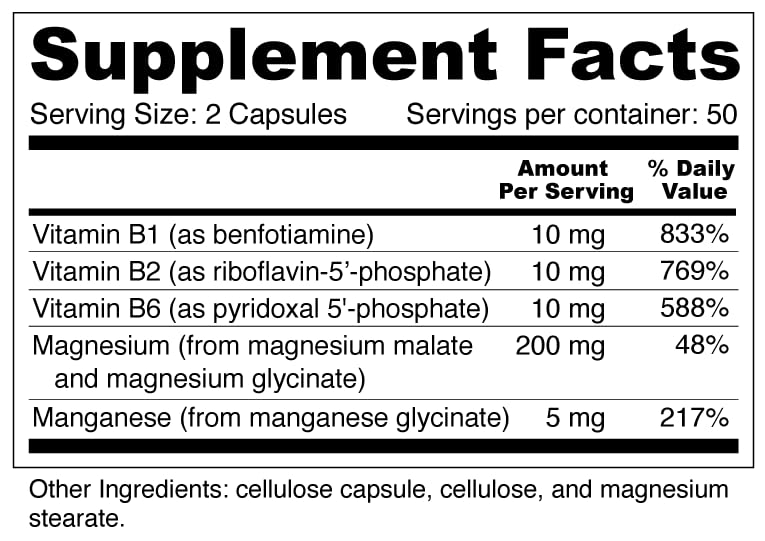 Wellness Resources Muscle Mag Highly Absorbable Magnesium Formula for Muscle Health with Magnesium Malate & Glycinate Capsules 100 Count