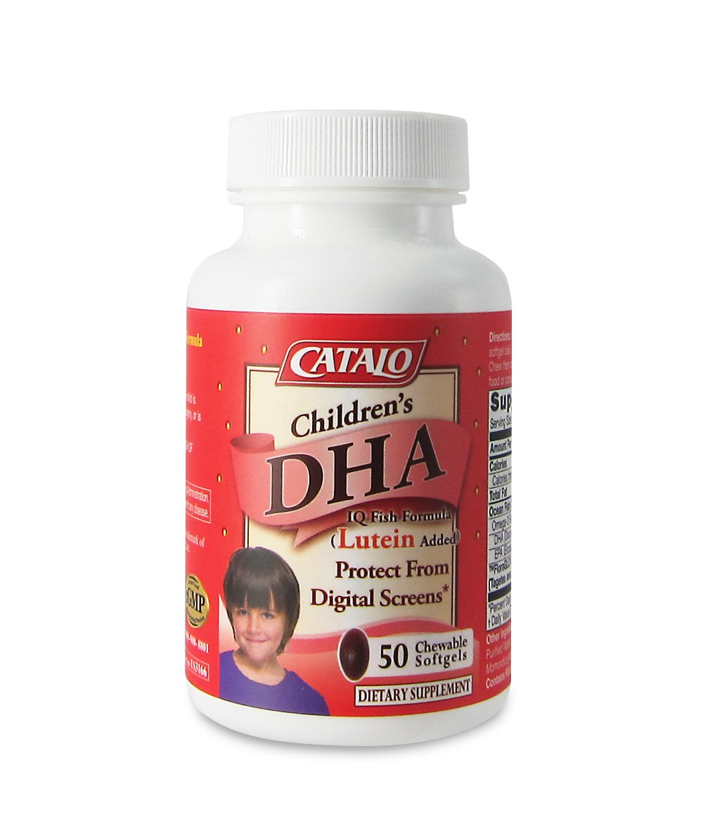 CATALO Children's DHA IQ Formula with Lutein Chewable 50 Count