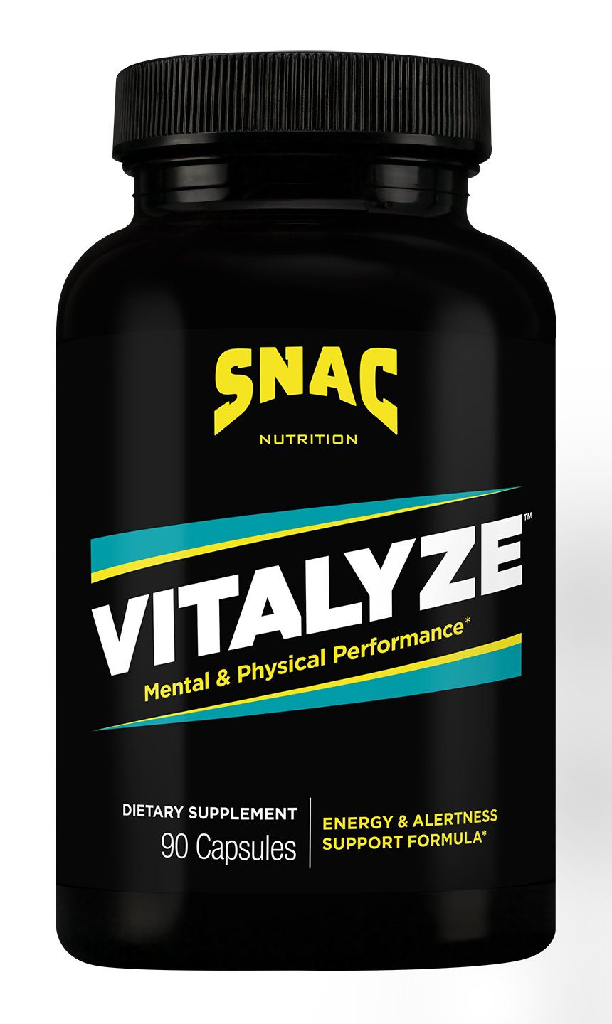 SNAC Vitalyze Mental Alertness & Physical Performance Formula - Vitamin B6 Capsules, 90 Count