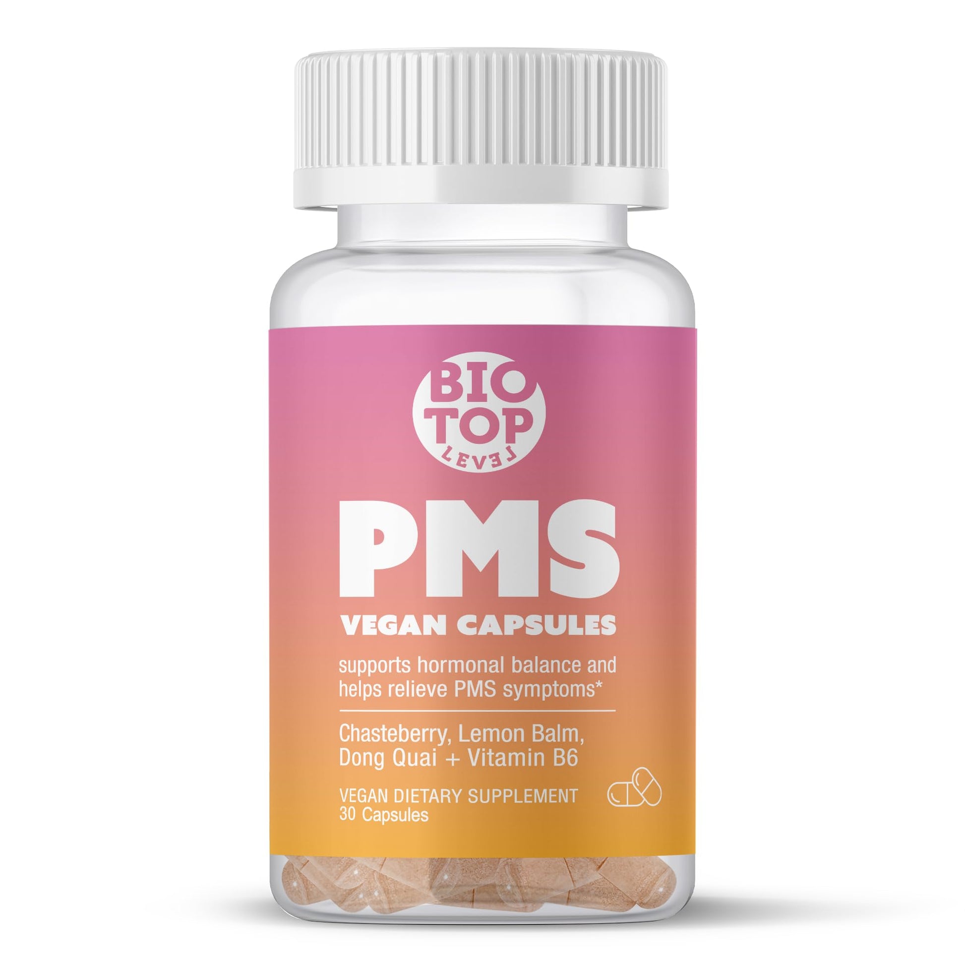 BIOTOPLEVEL PMS Support for Women Capsule, 30 Count