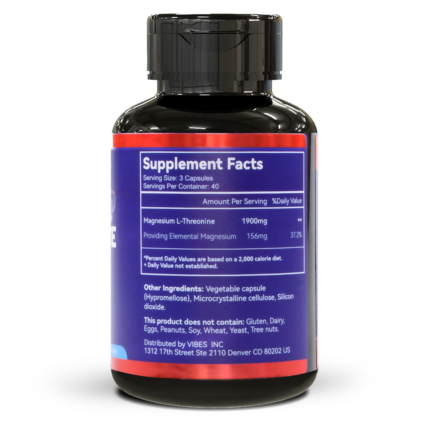 DIATMOON Magnesium L-Threonine Capsules, 240 Veg Capsules