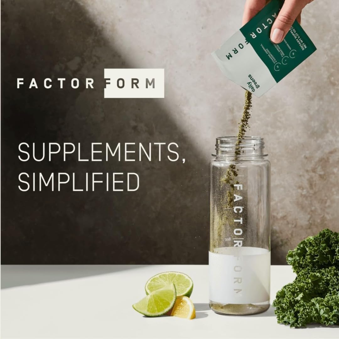 FACTOR FORM Daily Greens Superfood Powder 8.1 oz (Pack of 7)