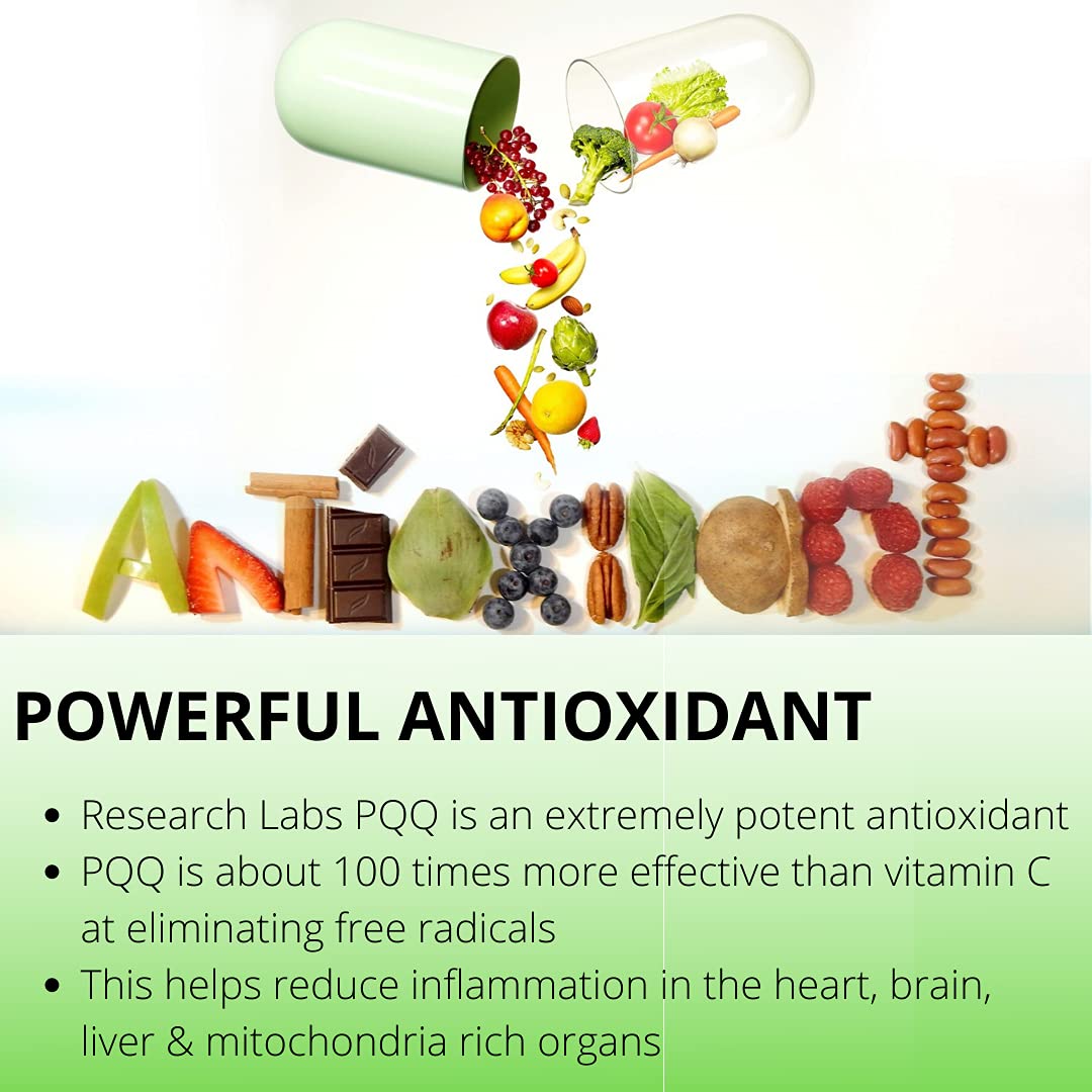 Research Labs Ultra High Purity 20mg PQQ, 120 Capsules
